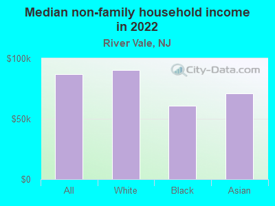 Median non-family household income in 2022