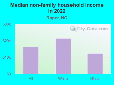 Median non-family household income in 2022