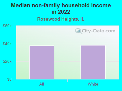 Median non-family household income in 2022