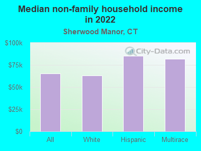 Median non-family household income in 2022