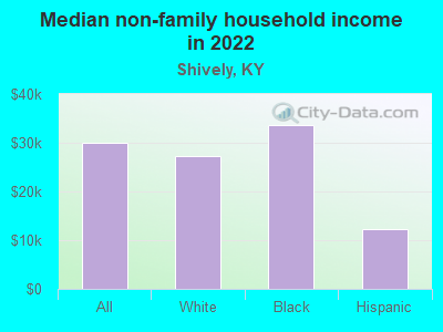 Median non-family household income in 2022