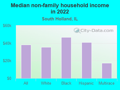 Median non-family household income in 2022