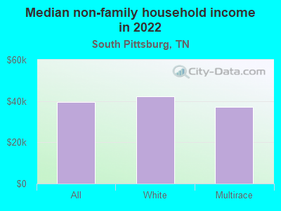 Median non-family household income in 2022