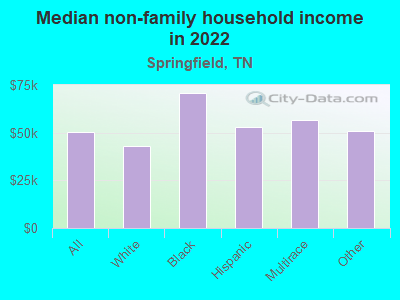 Median non-family household income in 2022