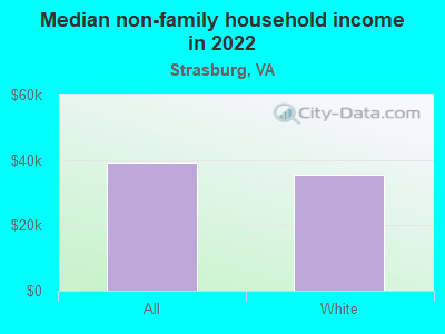 Median non-family household income in 2022