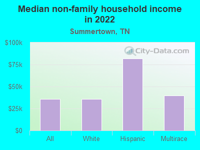 Median non-family household income in 2022