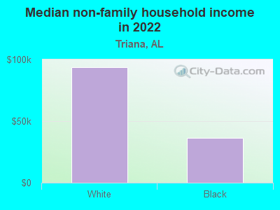 Median non-family household income in 2022