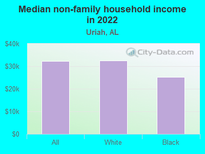 Median non-family household income in 2022