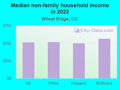 Median non-family household income in 2022