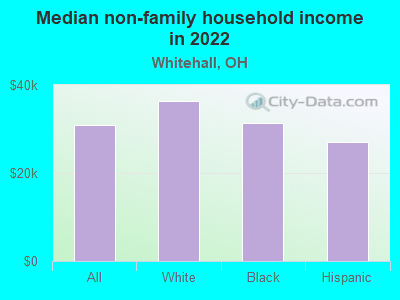 Median non-family household income in 2022