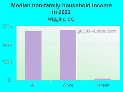 Median non-family household income in 2022