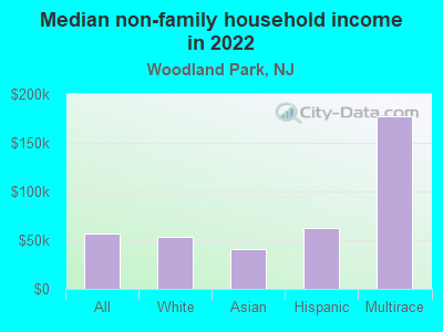 Median non-family household income in 2022