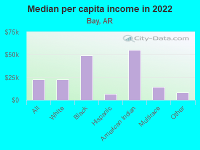 Median per capita income in 2022