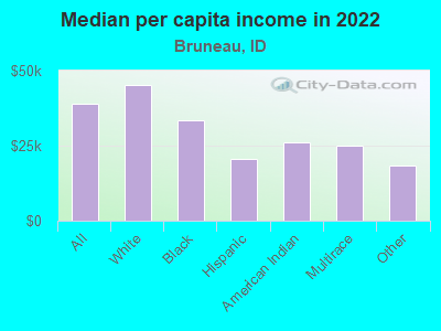 Median per capita income in 2022