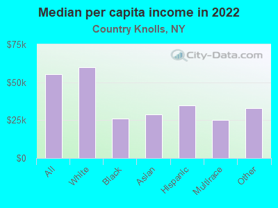 Median per capita income in 2022