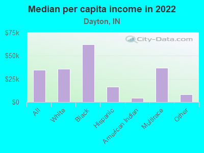 Median per capita income in 2022