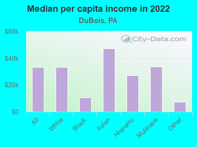 Median per capita income in 2022