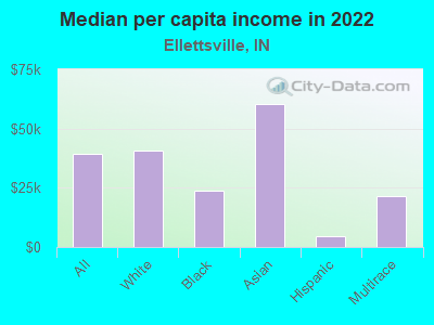 Median per capita income in 2022