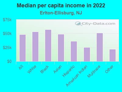 Median per capita income in 2022