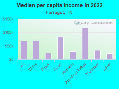 Median per capita income in 2022