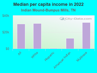 Median per capita income in 2022