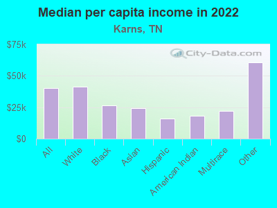 Median per capita income in 2022