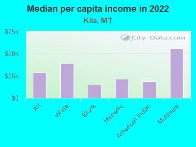 Median per capita income in 2022