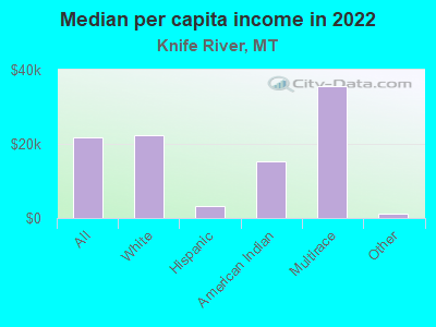 Median per capita income in 2022