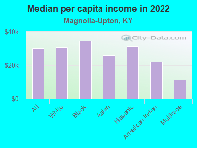 Median per capita income in 2022