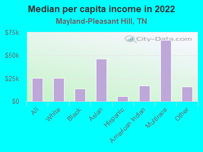 Median per capita income in 2022