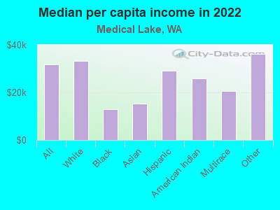 Median per capita income in 2022