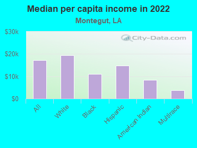 Median per capita income in 2022