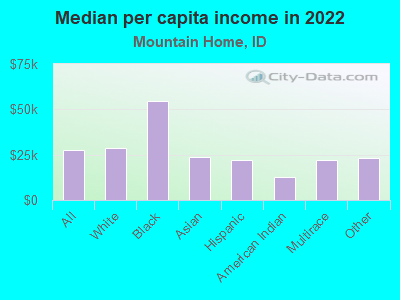 Median per capita income in 2022