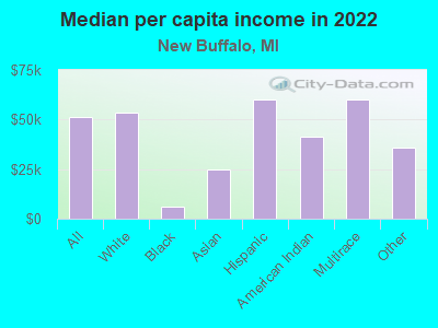 Median per capita income in 2022