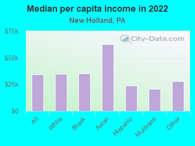 Median per capita income in 2022