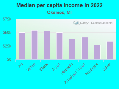 Median per capita income in 2022