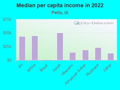 Median per capita income in 2022