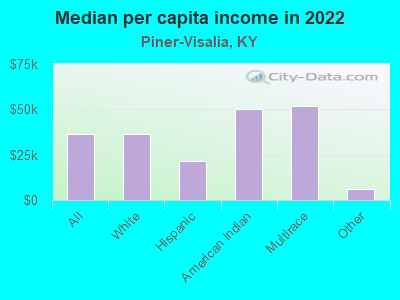 Median per capita income in 2022