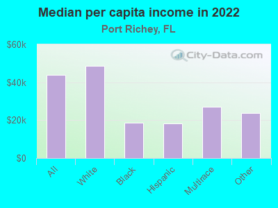 Median per capita income in 2022