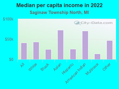 Median per capita income in 2022