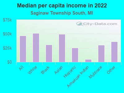 Median per capita income in 2022