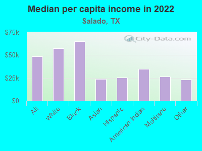 Median per capita income in 2022