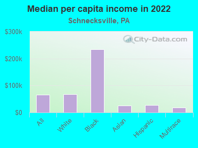 Median per capita income in 2022