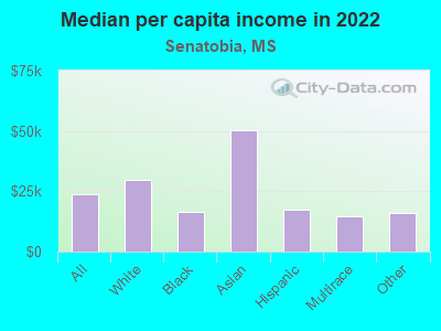 Median per capita income in 2022