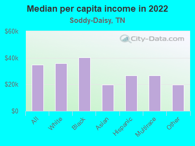 Median per capita income in 2022