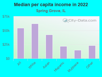 Median per capita income in 2022