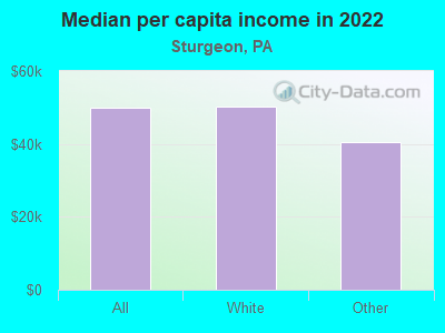 Median per capita income in 2022