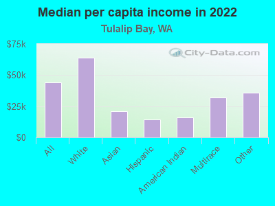 Median per capita income in 2022