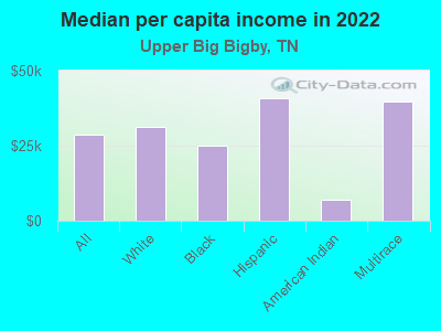 Median per capita income in 2022