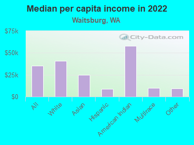 Median per capita income in 2022